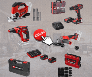 Akku-Bohrmaschinen Werkzeug-Set Banner